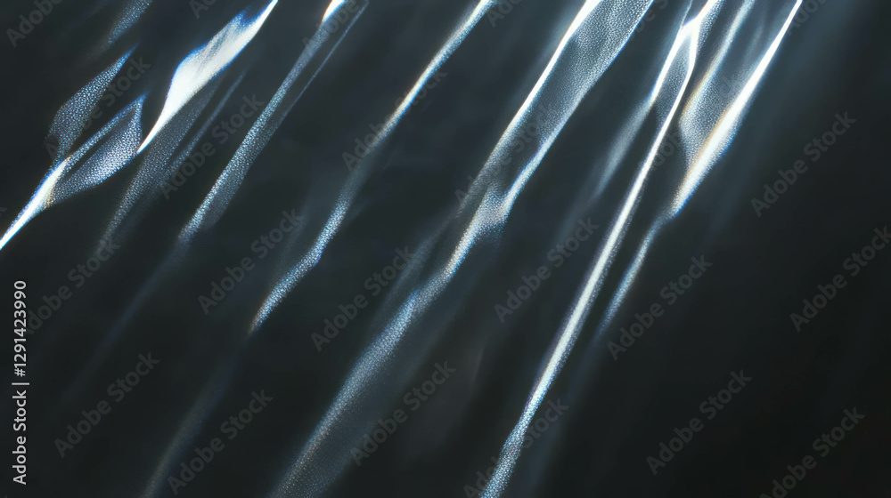 Aufkleber Sunlight reflection on metallic surface creating abstract light patterns for creative background design
