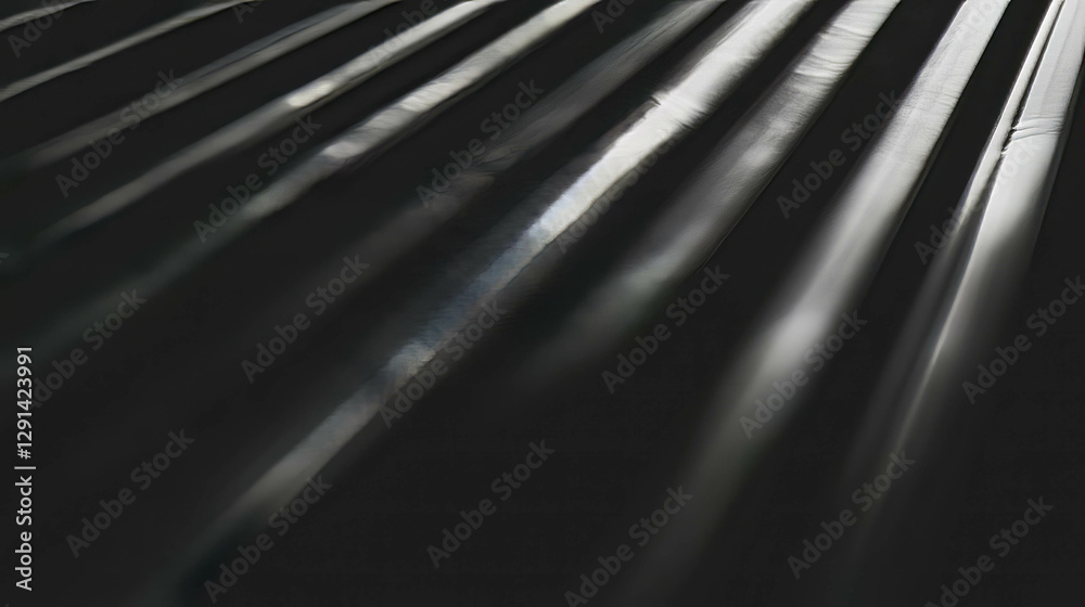 Poster abstract sunlight reflection on metallic surface for design and decoration