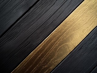 Gold Leaf and Wood Texture Background