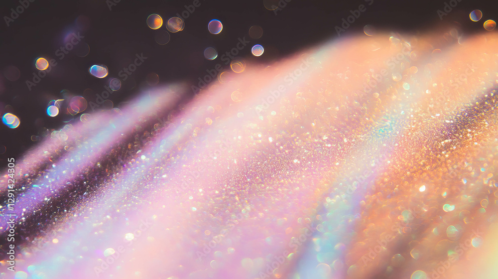 Poster sunlit abstract background with iridescent highlights for creative projects