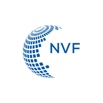 NVF letter logo design with white background in illustrator, vector logo modern alphabet font overlap style. calligraphy designs for logo, Poster, Invitation, etc.