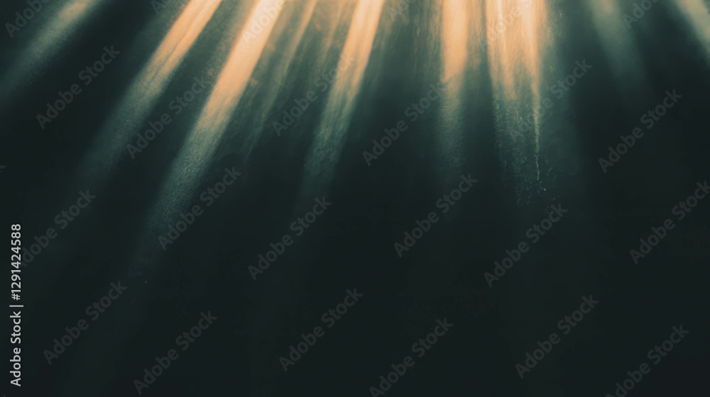 Poster enchanting sunlight rays with sharp highlights for a dreamy background design