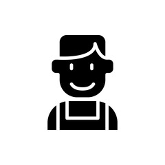 Technician icon in glyph style