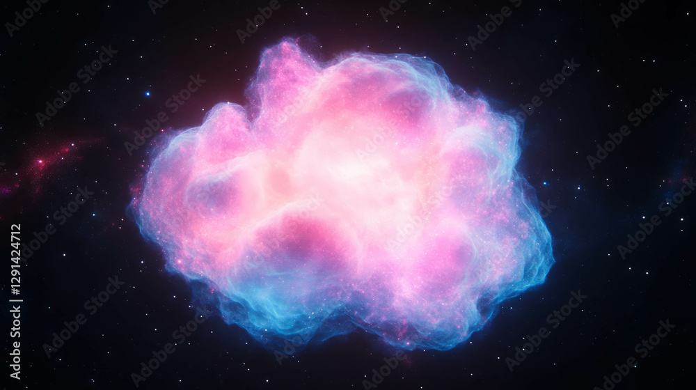 Aufkleber cosmic supernova explosion light in space for sci-fi design and backgrounds