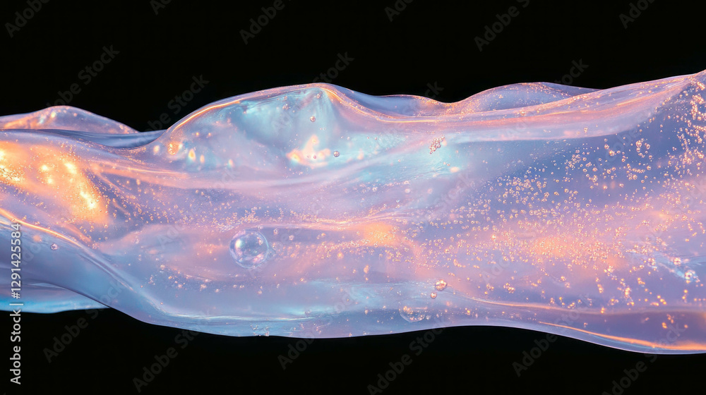 Aufkleber textured glass with embedded bubbles in abstract design for creative projects