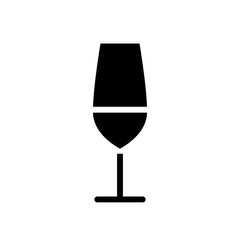 Champagne, wine icon in glyph style