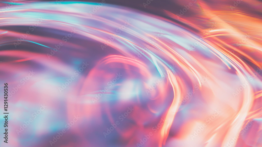 Aufkleber swirling abstract background with vibrant vintage light patterns for creative design