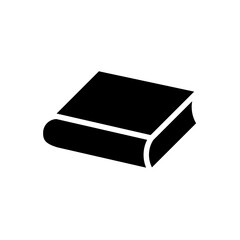 Book icon in glyph style