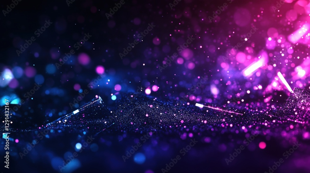 Poster abstract lights background with colorful bokeh effects and soft blurred design elements for creative