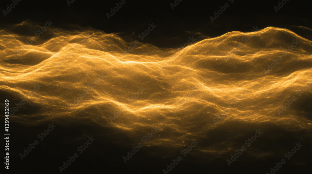 Aufkleber dynamic warm yellow glow with film grain texture for abstract background design