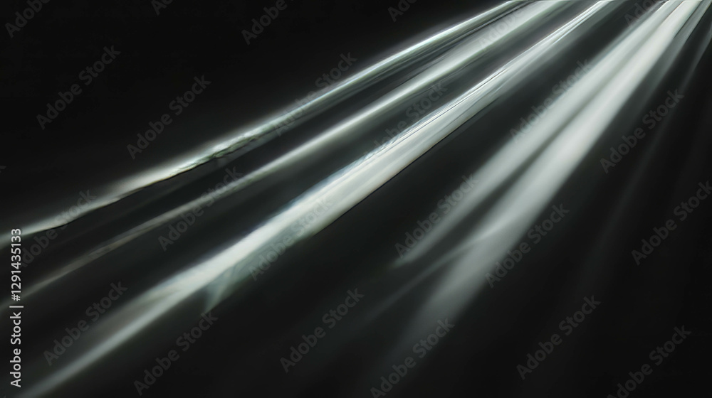 Poster ethereal light beams creating mystical atmosphere for tranquil design concepts