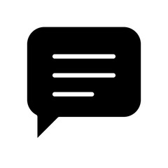 Speech, discussion, speaking icon in glyph style
