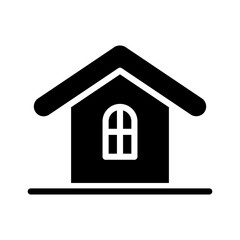 House icon in glyph style
