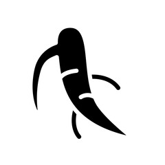 Ginseng icon in glyph style