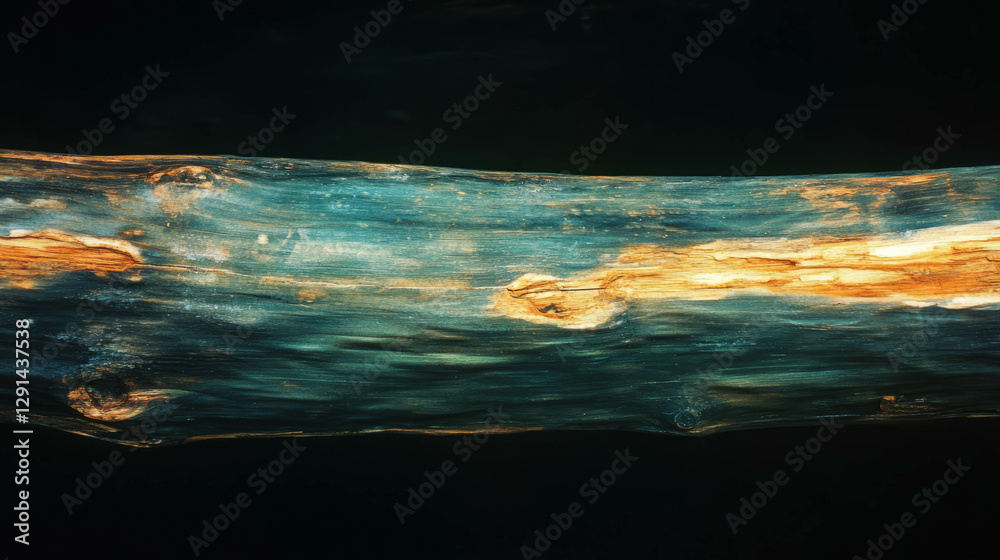 Poster Rustic wooden log texture with natural grain for background or design
