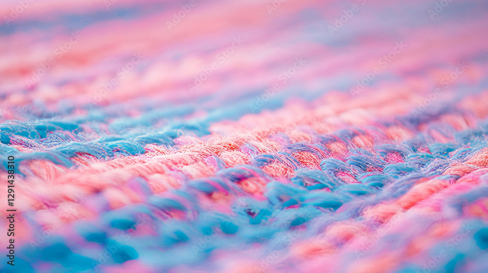 Aufkleber vibrant patterned background of woven recycled fabric texture for eco design projects