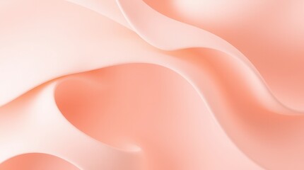 Delicate peach waves create a soft, flowing abstract background with subtle gradients and smooth textures.