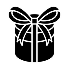 Gift icon in glyph style