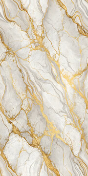 1x2 seamless texture, White marble with gold veins, elegant texture, luxurious design, smooth surface