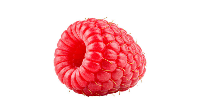 raspberry png. raspberry fruit isolated top view. Fresh raspberries with green leaves isolated, juicy red berries perfect for organic food, healthy eating, and fruit branding PNG - Powered by Adobe