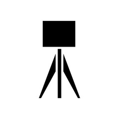 Floor lamp icon in glyph style