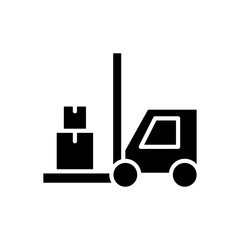 Forklift icon in glyph style