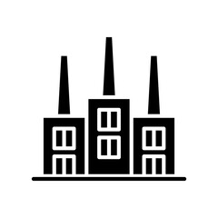 Factory icon in glyph style