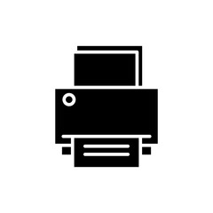 Printer icon in glyph style