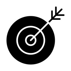 Success icon in glyph style