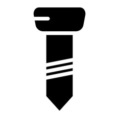 Tie Man Fashion Glyph Icon