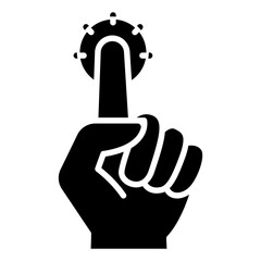 Idea icon in glyph style