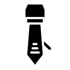 Tie Man Fashion Glyph Icon