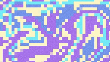 Blue and purple color pixel mosaic background