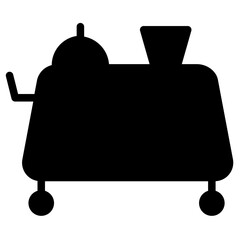 Service Room Breakfast Glyph Icon