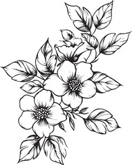  Elegant Black & White Floral Fabric Prints &ndash; High-Quality Digital Graphics