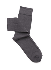Gray socks isolated on white
