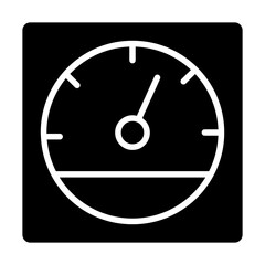 Electricity meter icon in glyph style