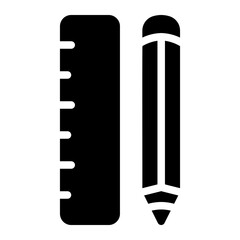 painting tools glyph icon