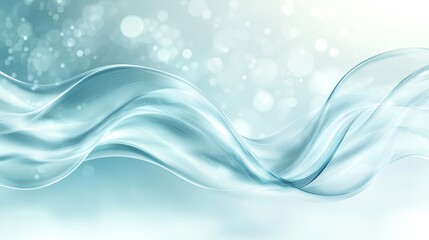 Abstract blue waves create a calming effect, perfect for backgrounds or wellness-related themes.