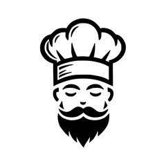 Chef Silhouette Logo Collection Professional Culinary Icons