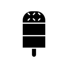 Popsicle icon in glyph style
