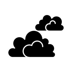 Cloud icon in glyph style