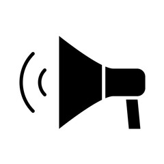 Announcement icon in glyph style