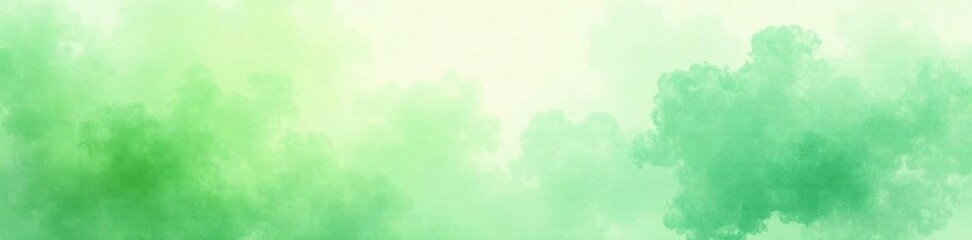 Pale, mossy green watercolor blend; dreamy, cloud-like abstract ,  illustration,  wash
