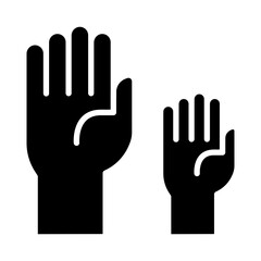 Protest icon in glyph style