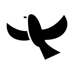 Freedom icon in glyph style