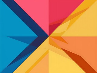Obraz premium Colorful geometric pattern minimal abstract background for wallpaper banner presentation