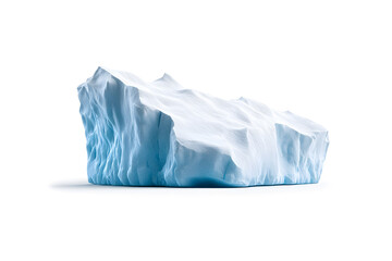 Obraz premium Massive iceberg isolated on white background