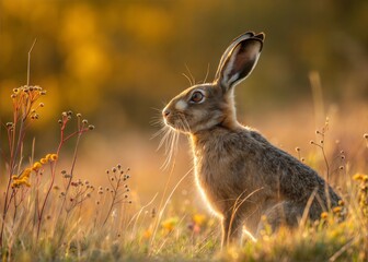 wild rabbit in the grass