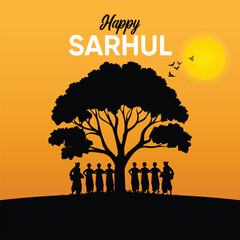 Indian Festival Sarhol Parv Ki Hardik Shubhkamnaye Translate Happy Sarhol, celebrated In India © artluv soul